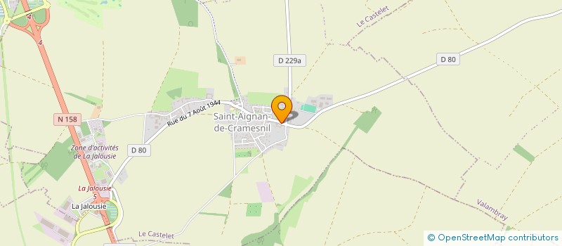 localisation de l'entreprise MONSIEUR ERIC DECHAUFOUR à LE CASTELET