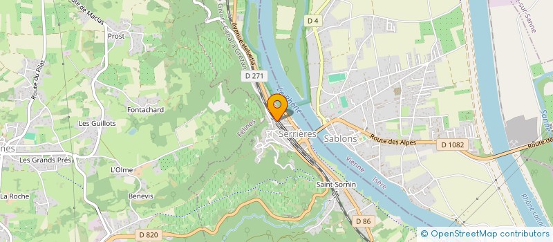 localisation de l'entreprise MONSIEUR ERIC DECHAVANNE  THORRENC