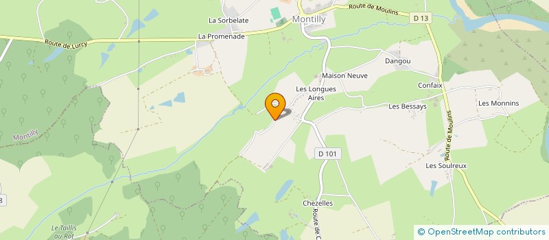 localisation de l'entreprise MONSIEUR ERIC DECHET  MONTILLY