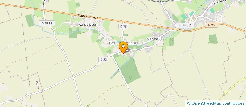 localisation de l'entreprise MONSIEUR ERIC DECODTS  BERLES-MONCHEL