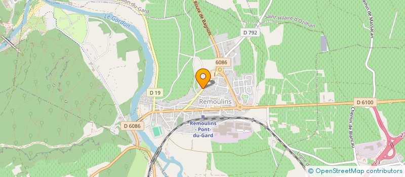 localisation de l'entreprise MONSIEUR ERIC DECOURT  REMOULINS