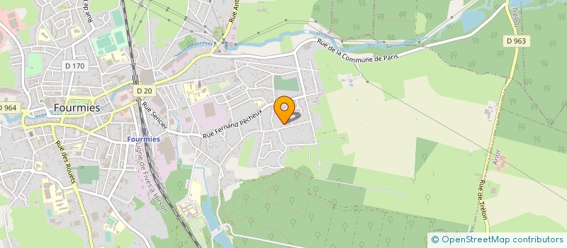 localisation de l'entreprise MONSIEUR ERIC DEFEIGNIES  FOURMIES