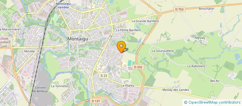 localisation de l'entreprise MONSIEUR ERIC DEFONTAINE à MONTAIGU-VENDEE