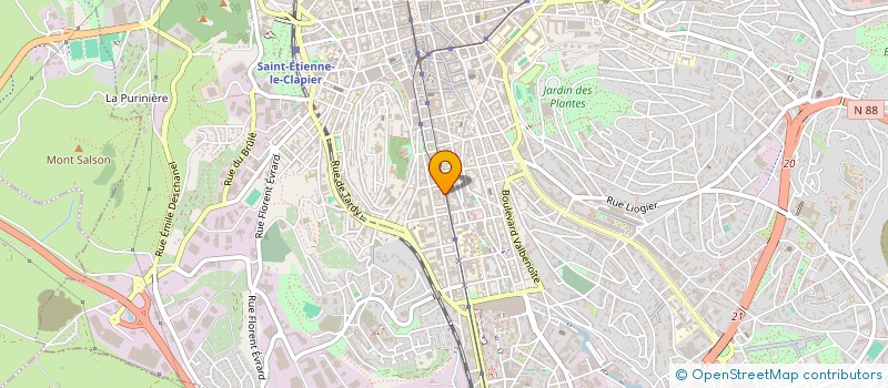 localisation de l'entreprise MONSIEUR ERIC DEFOUR  SAINT-ETIENNE