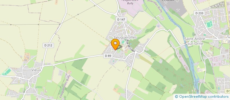 localisation de l'entreprise MONSIEUR ERIC DEGRENNE  FEUGUEROLLES-BULLY