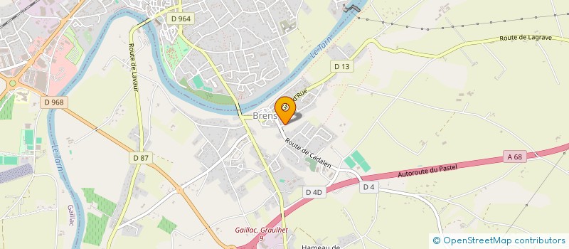 localisation de l'entreprise MONSIEUR ERIC DELAMOTTE  BRENS