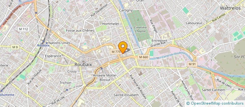 localisation de l'entreprise MONSIEUR ERIC DELATTRE  ROUBAIX