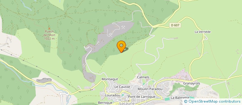 localisation de l'entreprise MONSIEUR ERIC DELBRUEL  LACAUNE