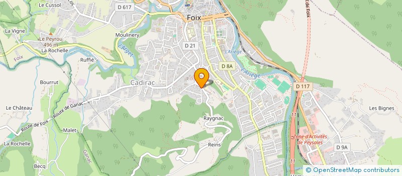 localisation de l'entreprise MONSIEUR ERIC DELCOURT  FOIX