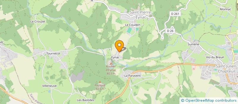 localisation de l'entreprise MONSIEUR ERIC DELEAU à QUEYRIERES