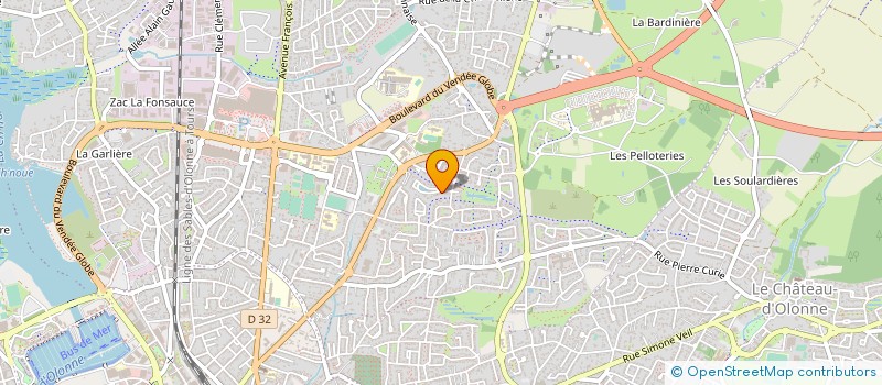 localisation de l'entreprise MONSIEUR ERIC DELHOMMEAU  LES SABLES D'OLONNE