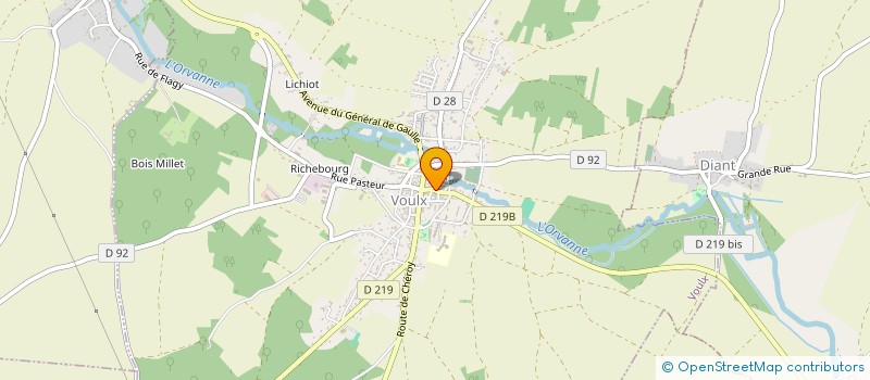 localisation de l'entreprise MONSIEUR ERIC DELNEVO  VOULX