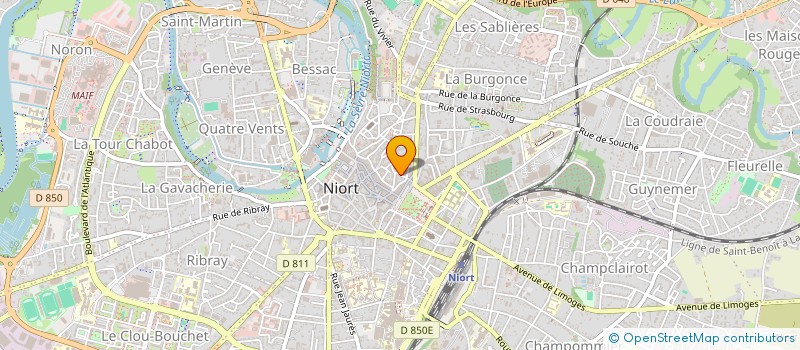 localisation de l'entreprise MONSIEUR ERIC DELPLANQUE à NIORT