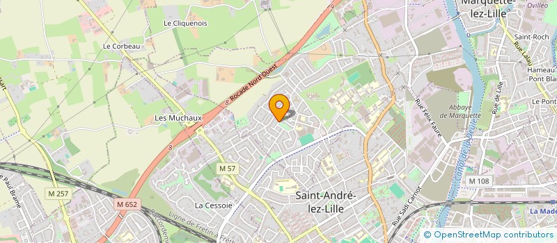 localisation de l'entreprise MONSIEUR ERIC DEMAZIERE  MARQUETTE-LEZ-LILLE