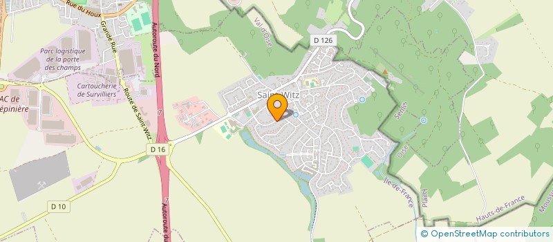 localisation de l'entreprise MONSIEUR ERIC DEMICHELIS  SAINT-WITZ