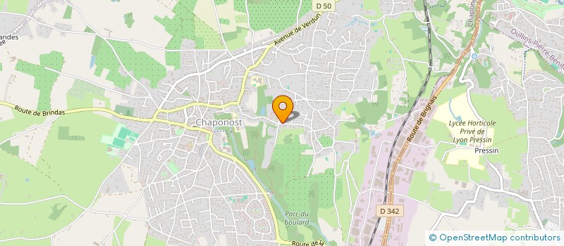 localisation de l'entreprise MONSIEUR ERIC DENAYER  CHAPONOST