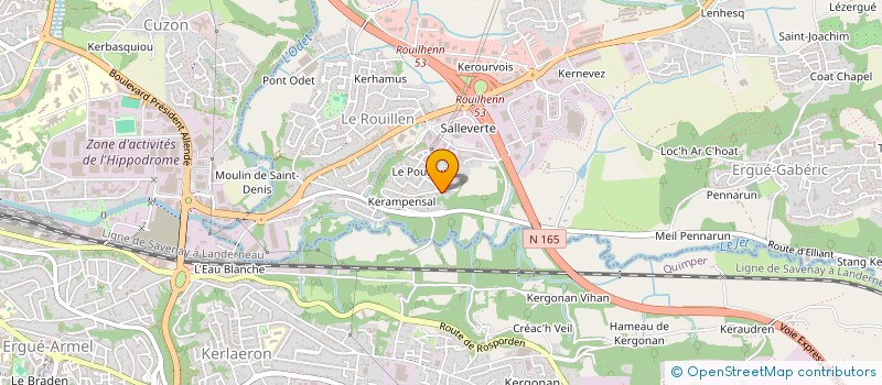 localisation de l'entreprise MONSIEUR ERIC DENIEL  ERGUE-GABERIC