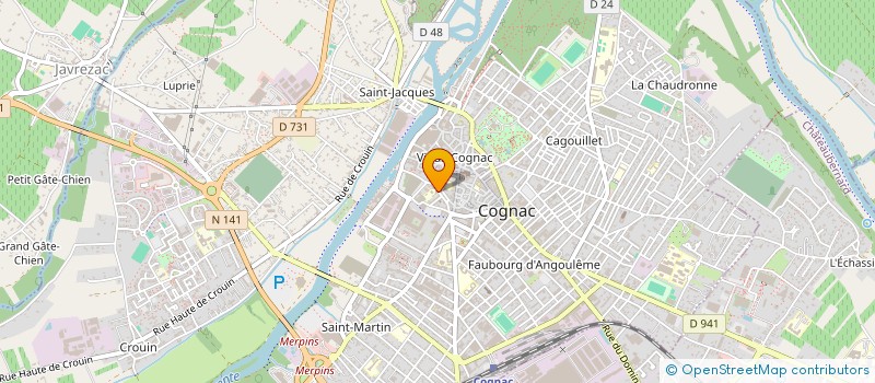 localisation de l'entreprise MONSIEUR ERIC DEPAYE à COGNAC