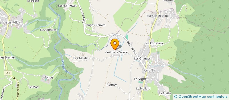 localisation de l'entreprise MONSIEUR ERIC DEPERDUSSIN  GRUFFY