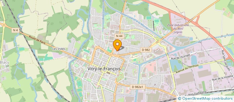 localisation de l'entreprise MONSIEUR ERIC DERE  VITRY-LE-FRANCOIS