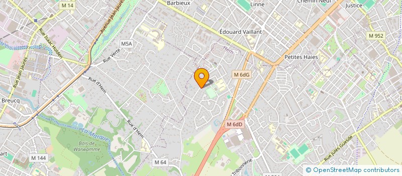 localisation de l'entreprise MONSIEUR ERIC DEREGNAUCOURT  HEM