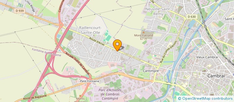 localisation de l'entreprise MONSIEUR ERIC DERENCY  RAILLENCOURT-SAINTE-OLLE