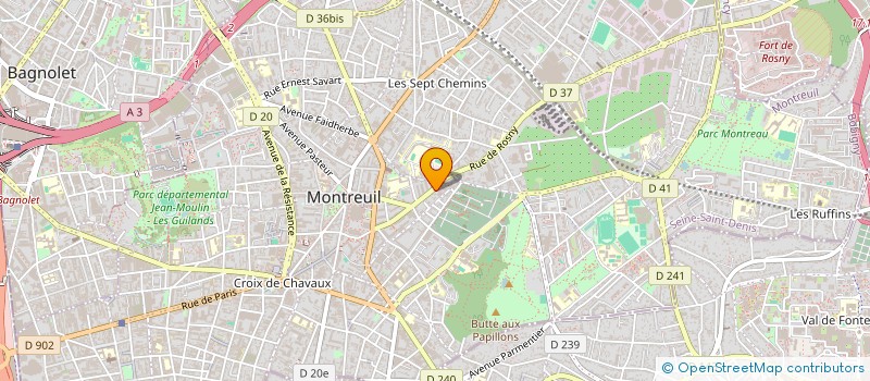 localisation de l'entreprise MONSIEUR ERIC DERU à MONTREUIL