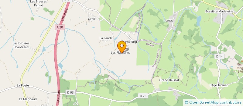 localisation de l'entreprise MONSIEUR ERIC DESBORDES à ARNAC-LA-POSTE