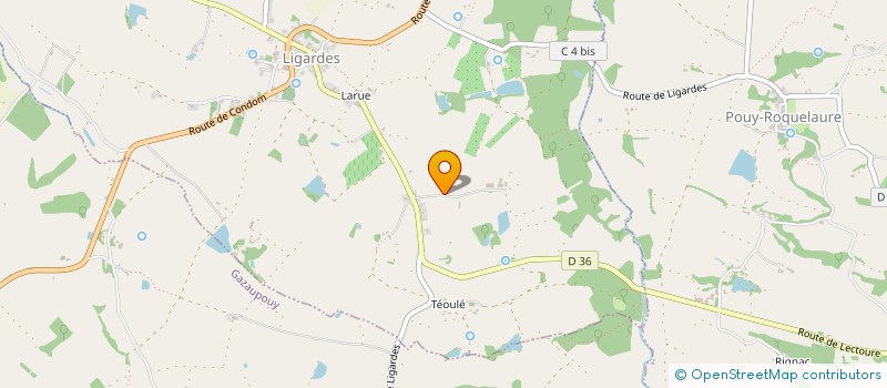 localisation de l'entreprise MONSIEUR ERIC DESCOUSSE  LIGARDES