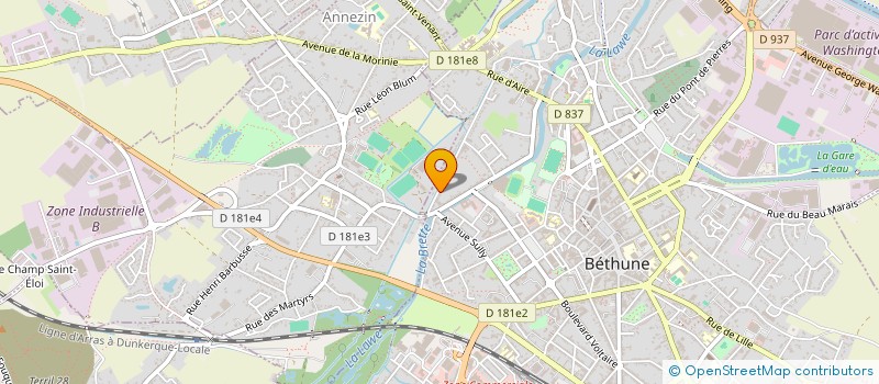 localisation de l'entreprise MONSIEUR ERIC DESEILLE à BETHUNE