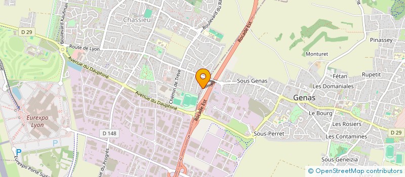 localisation de l'entreprise MONSIEUR ERIC DESMETTRE  GENAS