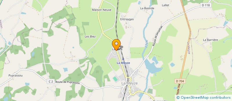 localisation de l'entreprise MONSIEUR ERIC DESRHODES à LA MEYZE