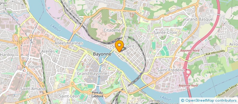 localisation de l'entreprise MONSIEUR ERIC DESROCHES  BAYONNE