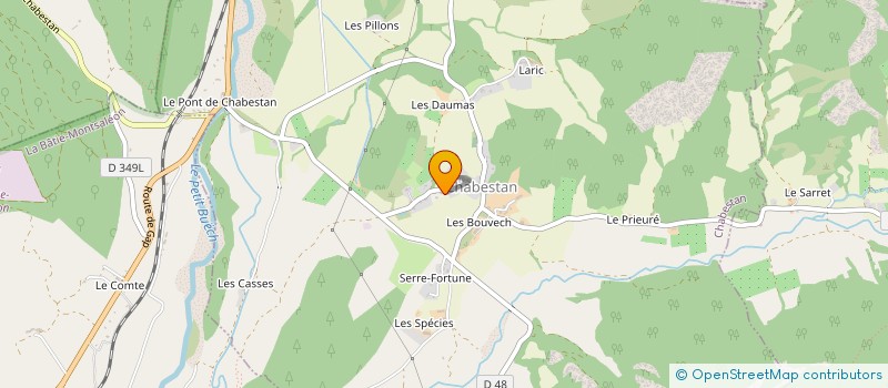 localisation de l'entreprise MONSIEUR ERIC DESSEUX  CHABESTAN