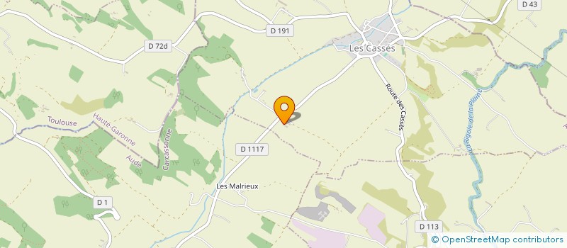 localisation de l'entreprise MONSIEUR ERIC DETIENNE  LES CASSES