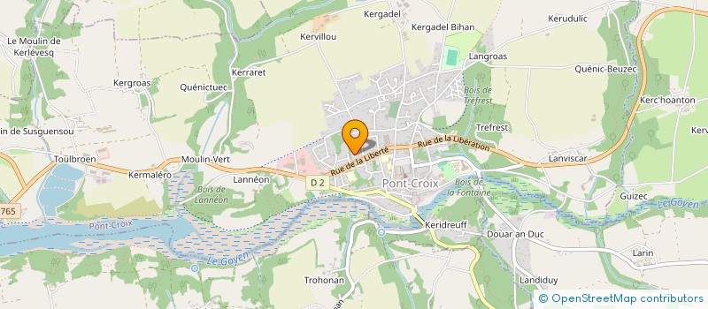 localisation de l'entreprise MONSIEUR ERIC DEUFF  PONT-CROIX