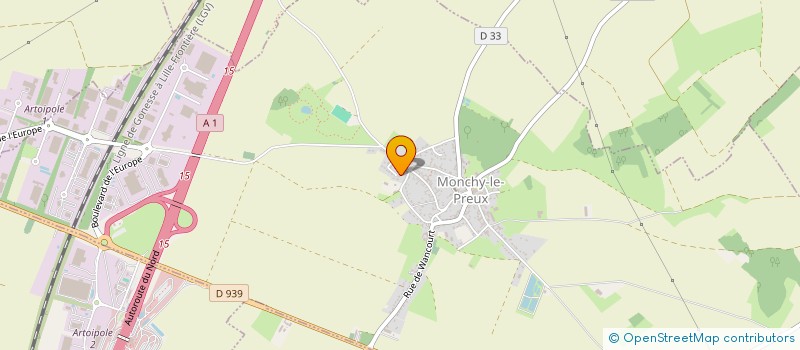 localisation de l'entreprise MONSIEUR ERIC DEWEVER  MONCHY-LE-PREUX