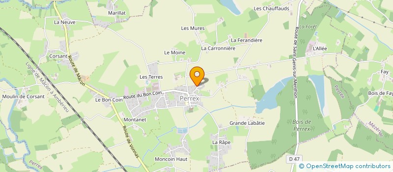 localisation de l'entreprise MONSIEUR ERIC DEY  PERREX