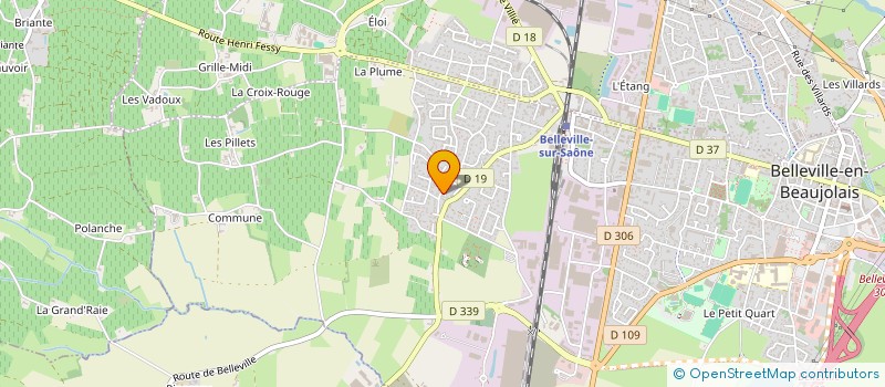 localisation de l'entreprise MONSIEUR ERIC DIBOS  BELLEVILLE-EN-BEAUJOLAIS