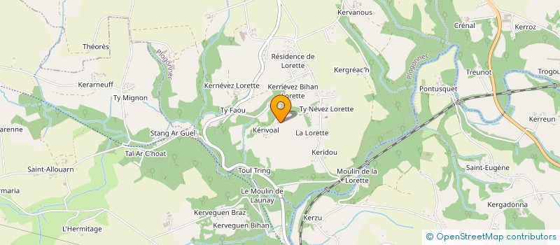 localisation de l'entreprise MONSIEUR ERIC DOARE  PLOGONNEC