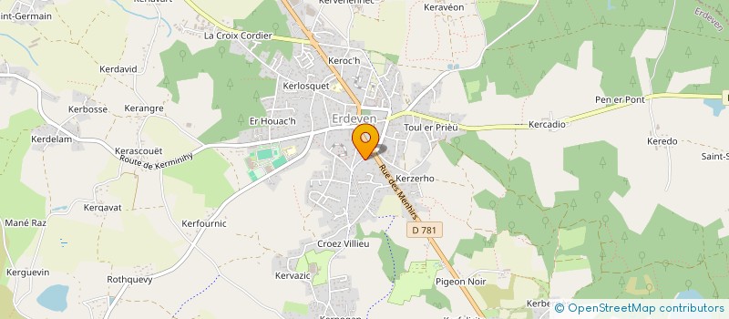 localisation de l'entreprise MONSIEUR ERIC DOCEUL  ERDEVEN