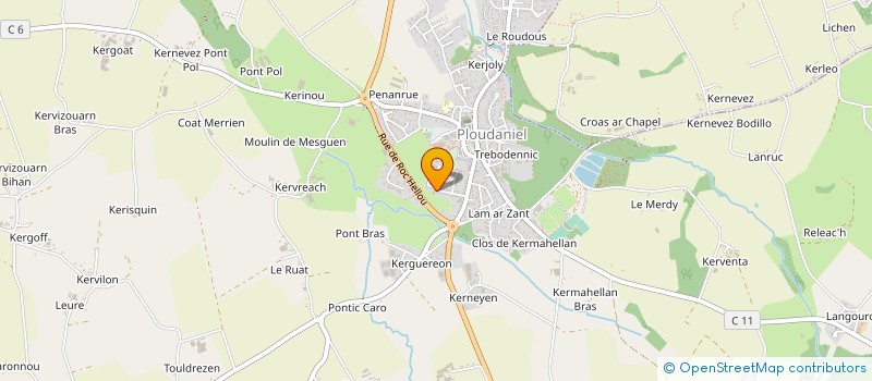 localisation de l'entreprise MONSIEUR ERIC DOLOU  PLOUDANIEL