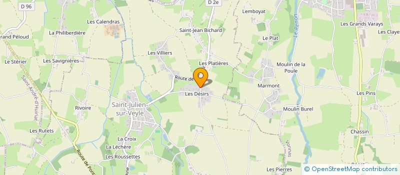 localisation de l'entreprise MONSIEUR ERIC DOMPOINT  SAINT-JULIEN-SUR-VEYLE