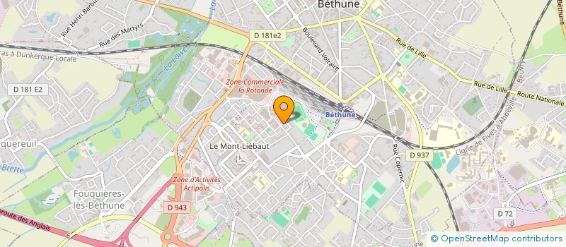 localisation de l'entreprise MONSIEUR ERIC DOUCHET à BETHUNE