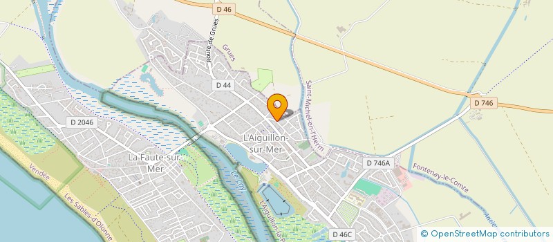 localisation de l'entreprise MONSIEUR ERIC DOUGE à L'AIGUILLON-LA-PRESQU'ILE