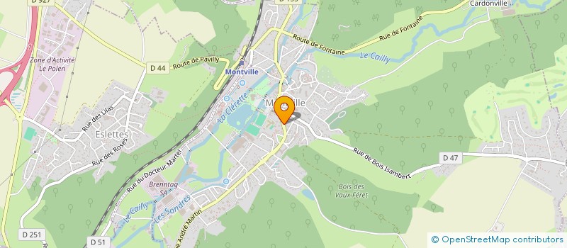 localisation de l'entreprise MONSIEUR ERIC DOURLENS  MONTVILLE