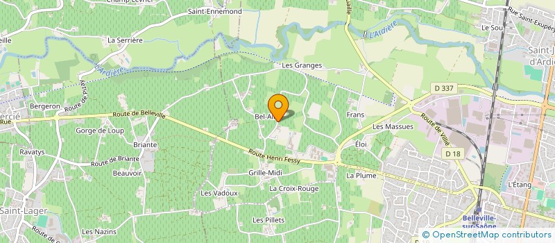 localisation de l'entreprise MONSIEUR ERIC DOUVRE à SAINT JEAN D'ARDIERES