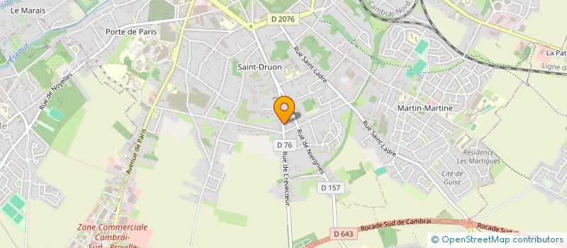 localisation de l'entreprise MONSIEUR ERIC DRACHE  CAMBRAI