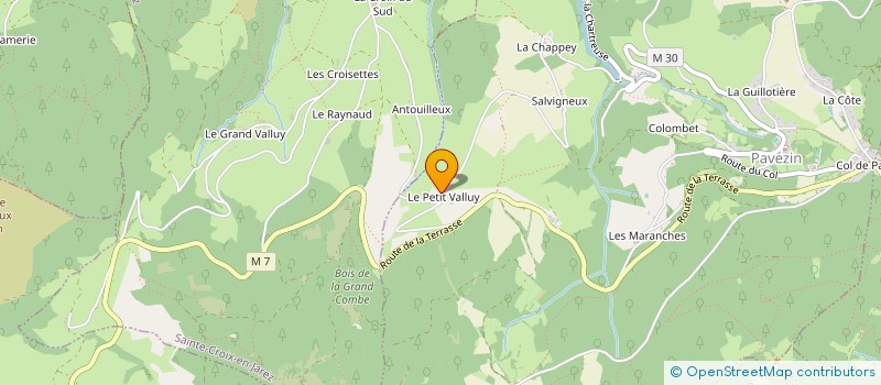 localisation de l'entreprise MONSIEUR ERIC DREVON  PAVEZIN