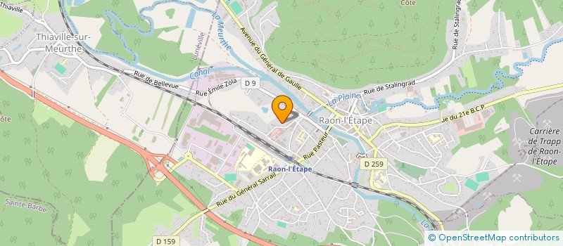 localisation de l'entreprise MONSIEUR ERIC DREYER  RAON-L'ETAPE